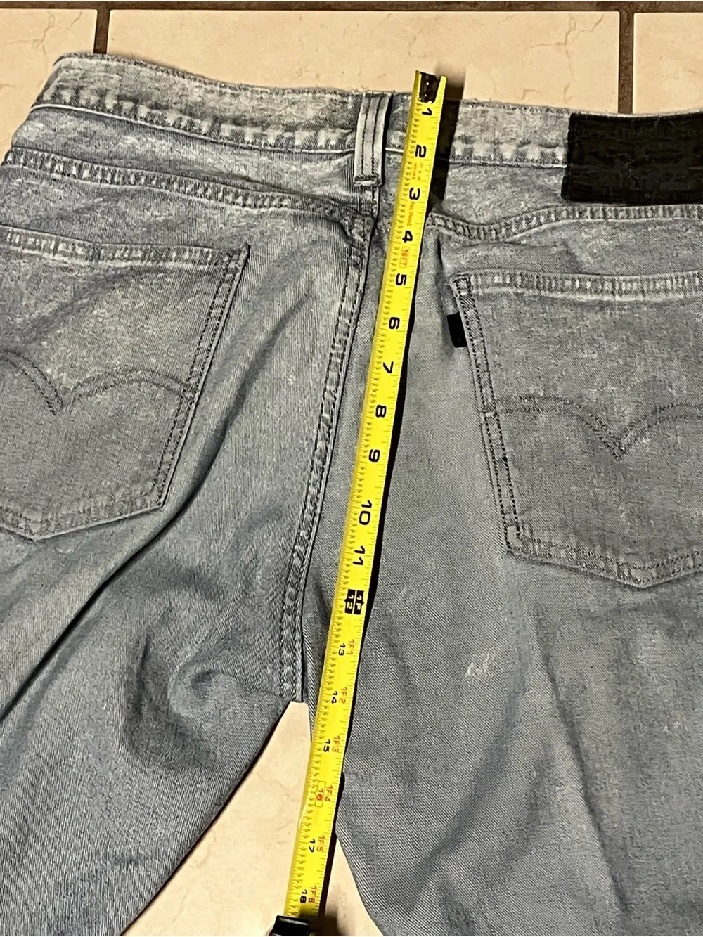 Levis Mens Jeans Size 32x30 Light Wash Paint Splatter Workwear Denim Y2K Straigh
